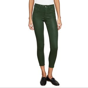 L’Agence Size 26 Coated Denim High Rise Jeans